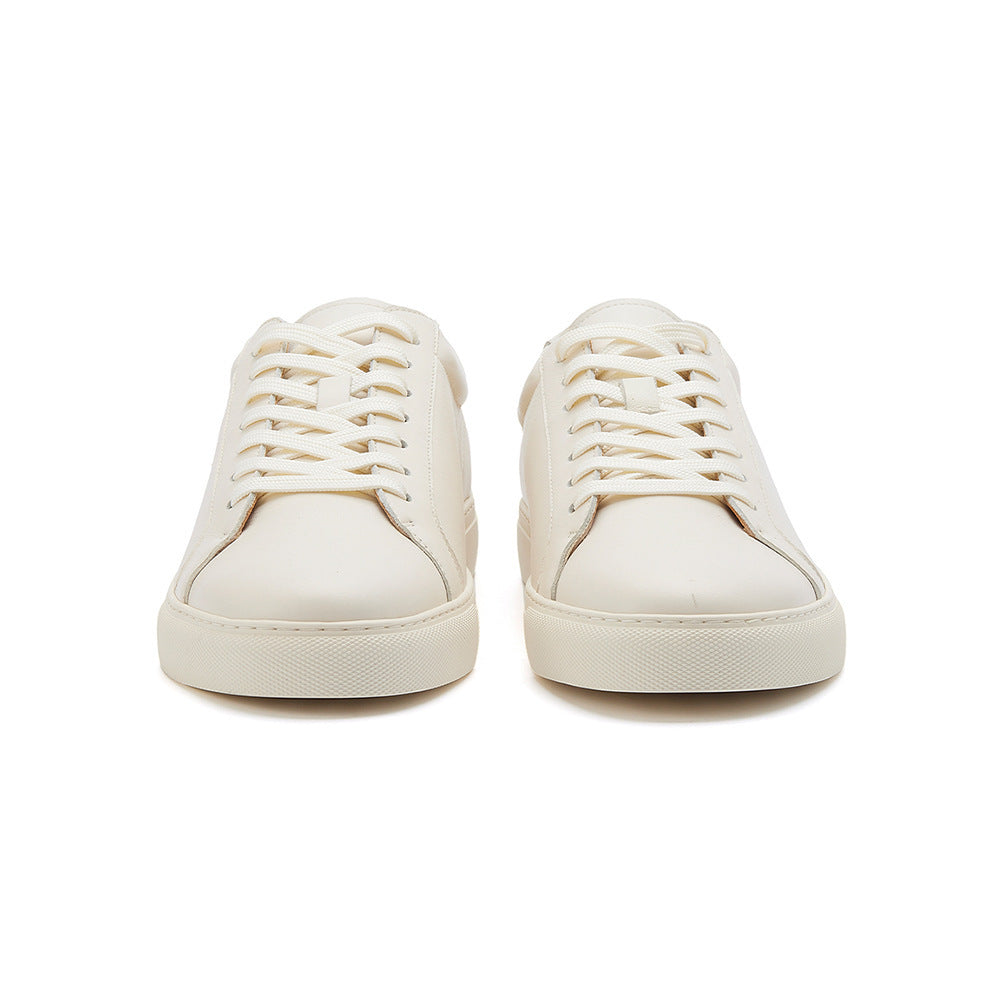 Men's Pure White Casual Sports Skate Shoes