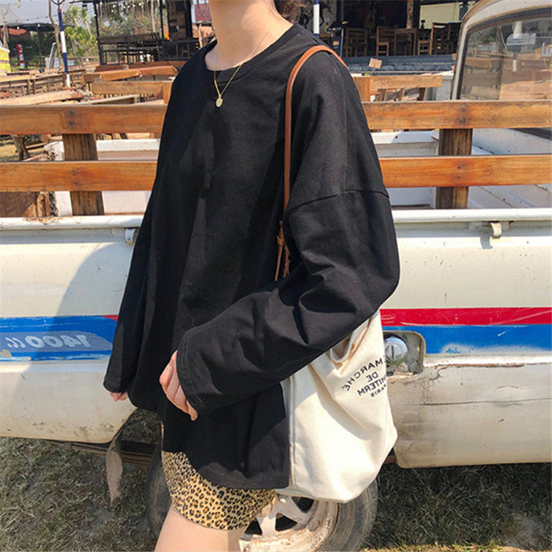 Loose And Lazy Style Versatile Long-sleeved Top - SHOP IT 