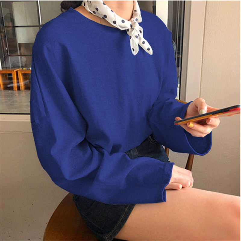 Loose And Lazy Style Versatile Long-sleeved Top - SHOP IT 