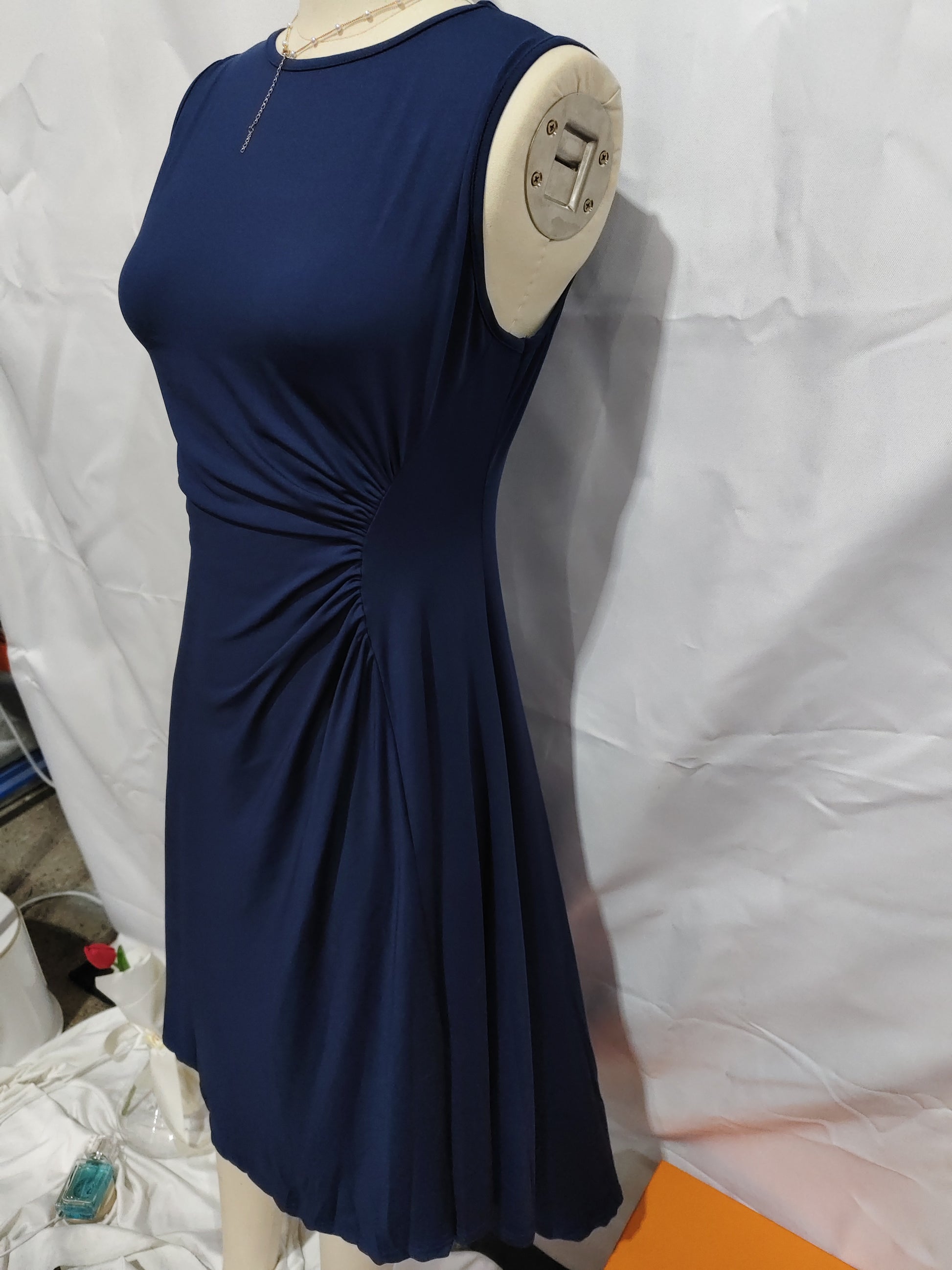 women’s sleeveless A-line summer dress solid color ladies fashion in Uganda- SHOP IT 