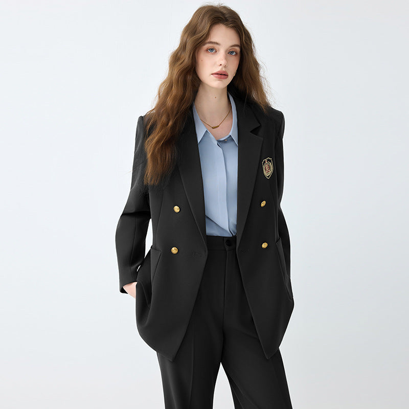 Women's Black Casual Blazer Set - SHOP IT 