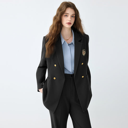 Women's Black Casual Blazer Set - SHOP IT 