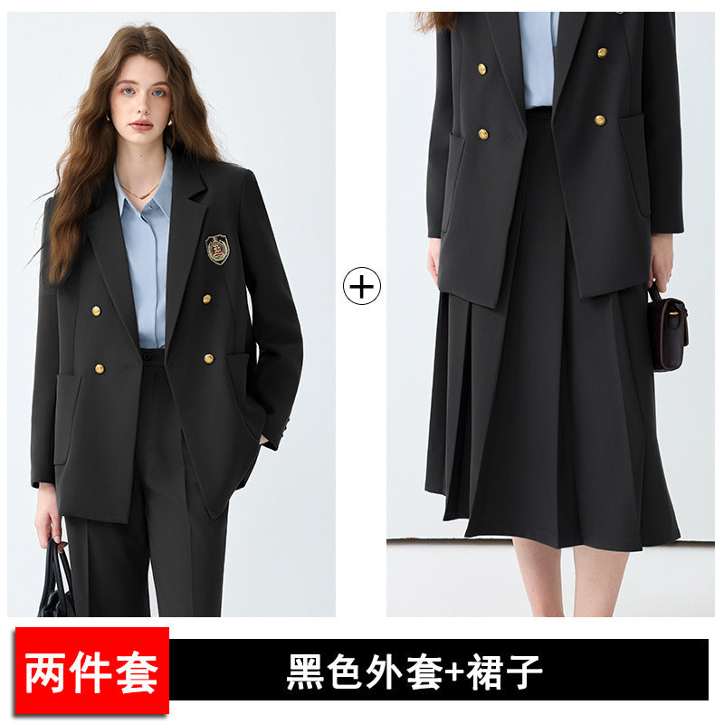 Women's Black Casual Blazer Set - SHOP IT 