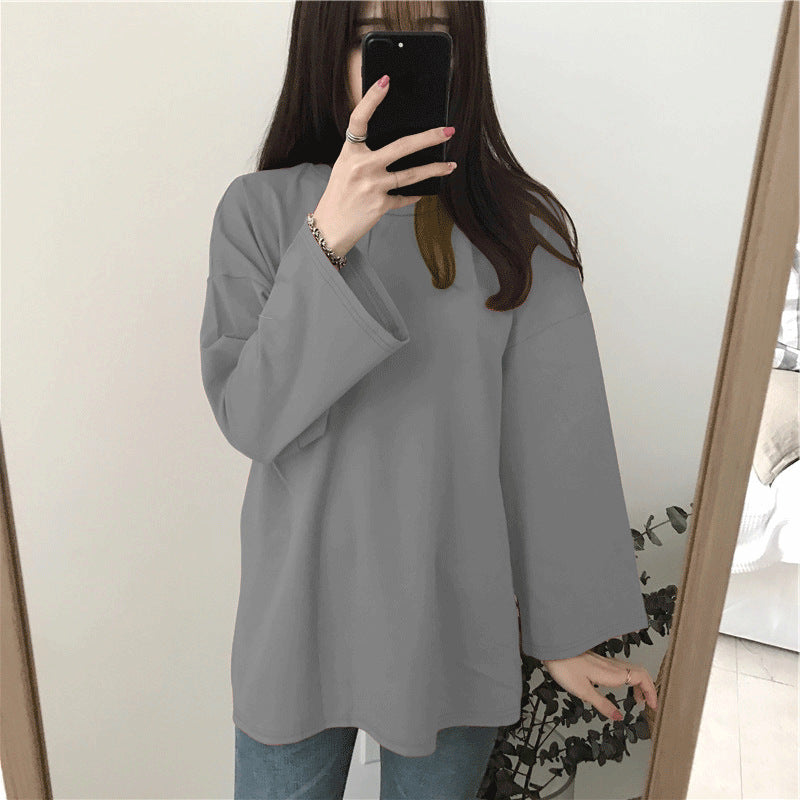 Loose And Lazy Style Versatile Long-sleeved Top - SHOP IT 