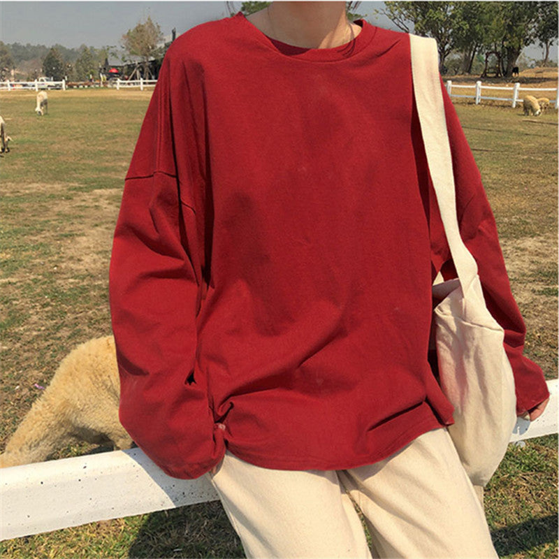 Loose And Lazy Style Versatile Long-sleeved Top - SHOP IT 